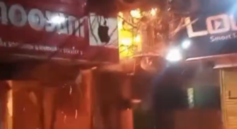Saddar’s Mobile Market Engulfed in Flames, Damaging 100 Shops