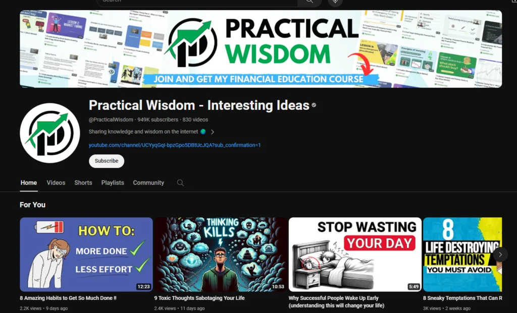practical wisdom youtube channel