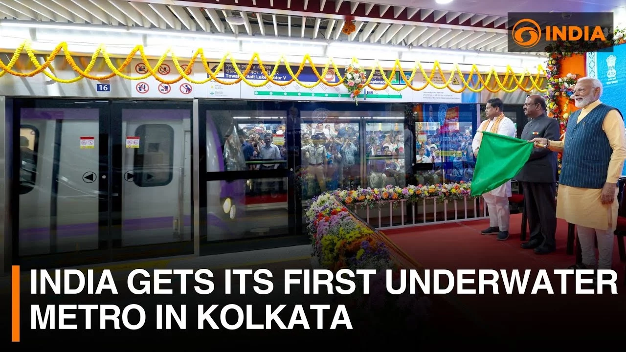 India’s First Underwater Metro Tunnel Inaugurated by PM Modi in Kolkata