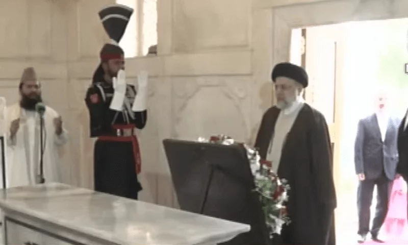 Iranian President Raisi Pays Tribute at Mazar-i-Iqbal During Lahore Visit