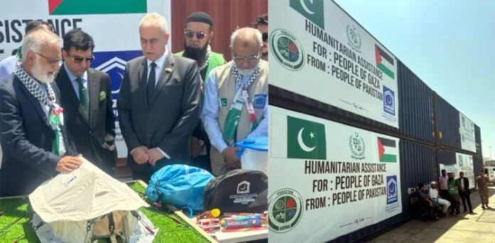 Pakistan Dispatches 8th Tranche of Humanitarian Aid to Gaza