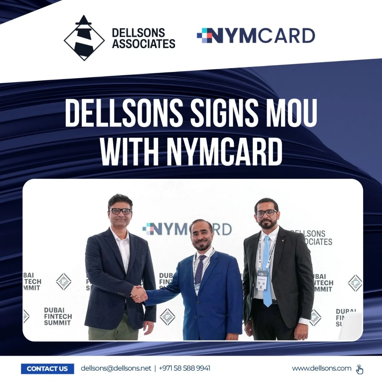 Dellsons Group signs partnership with UAE-based NymCard to promote fintech innovation