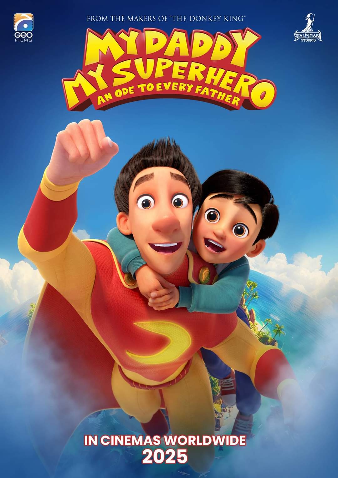 Creators of ‘The Donkey King’ announce their next animated film ‘My Daddy My Superhero’ featuring the voice of Fahad Mustafa