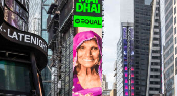 Spotify features Tharparkar artist Mai Dhai on Times Square as the EQUAL PK ambassador for June 2024