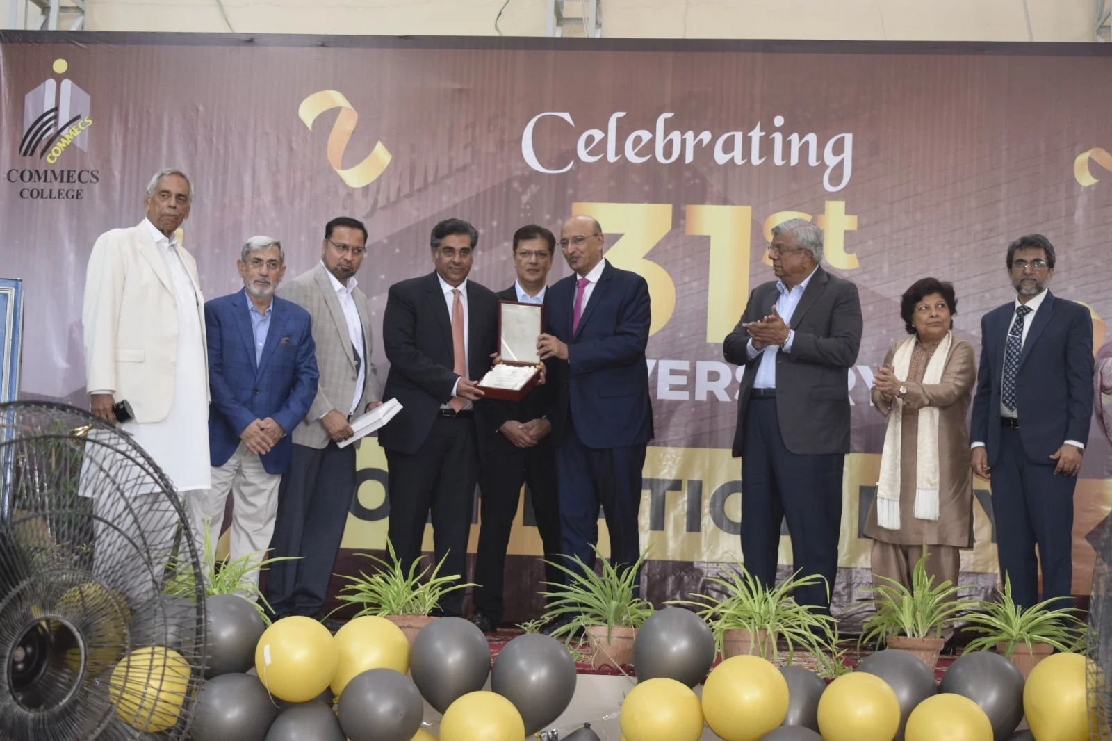 Gohar Ejaz announces Rs 1 bn funding initiative at Commecs college foundation day