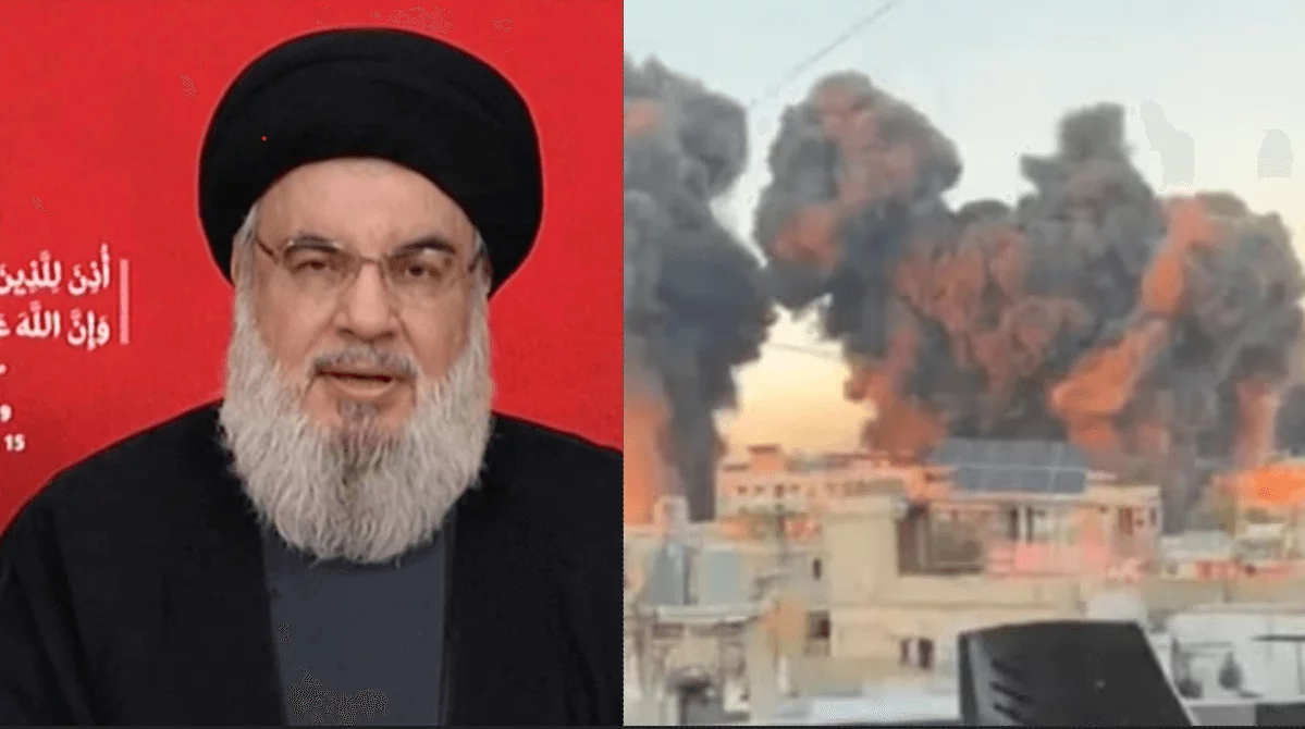 Israeli Airstrike Targets Hezbollah’s Hassan Nasrallah in Beirut