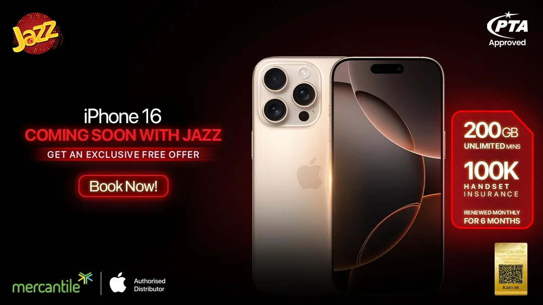 Jazz Brings iPhone 16 to Pakistan for its Customers