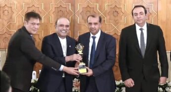 Fatima Fertilizer given prestigious FPCCI Award by the President of Pakistan