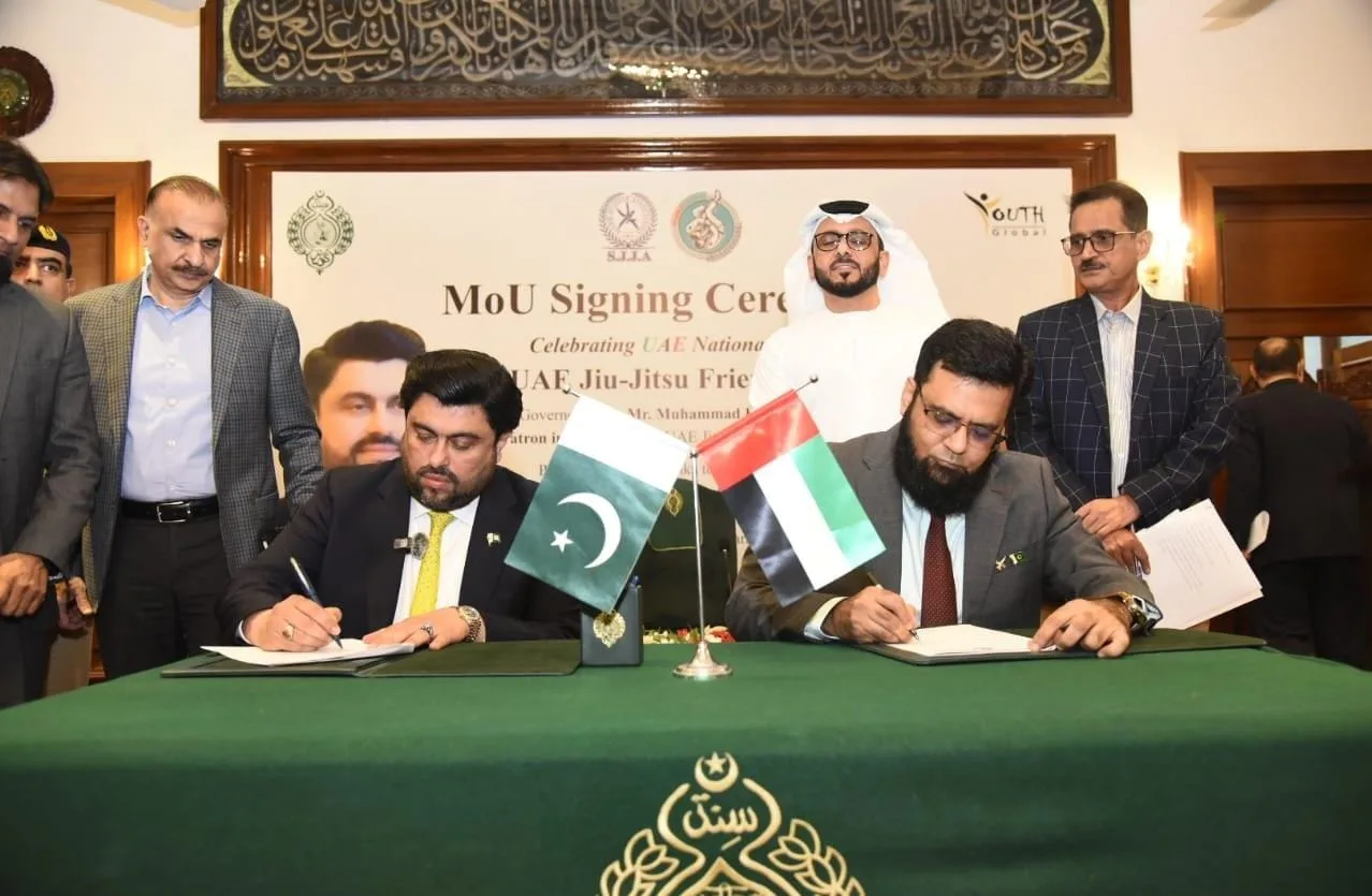 Pakistan, UAE signs MoU to promote Jiu-Jitsu for youth in Sindh