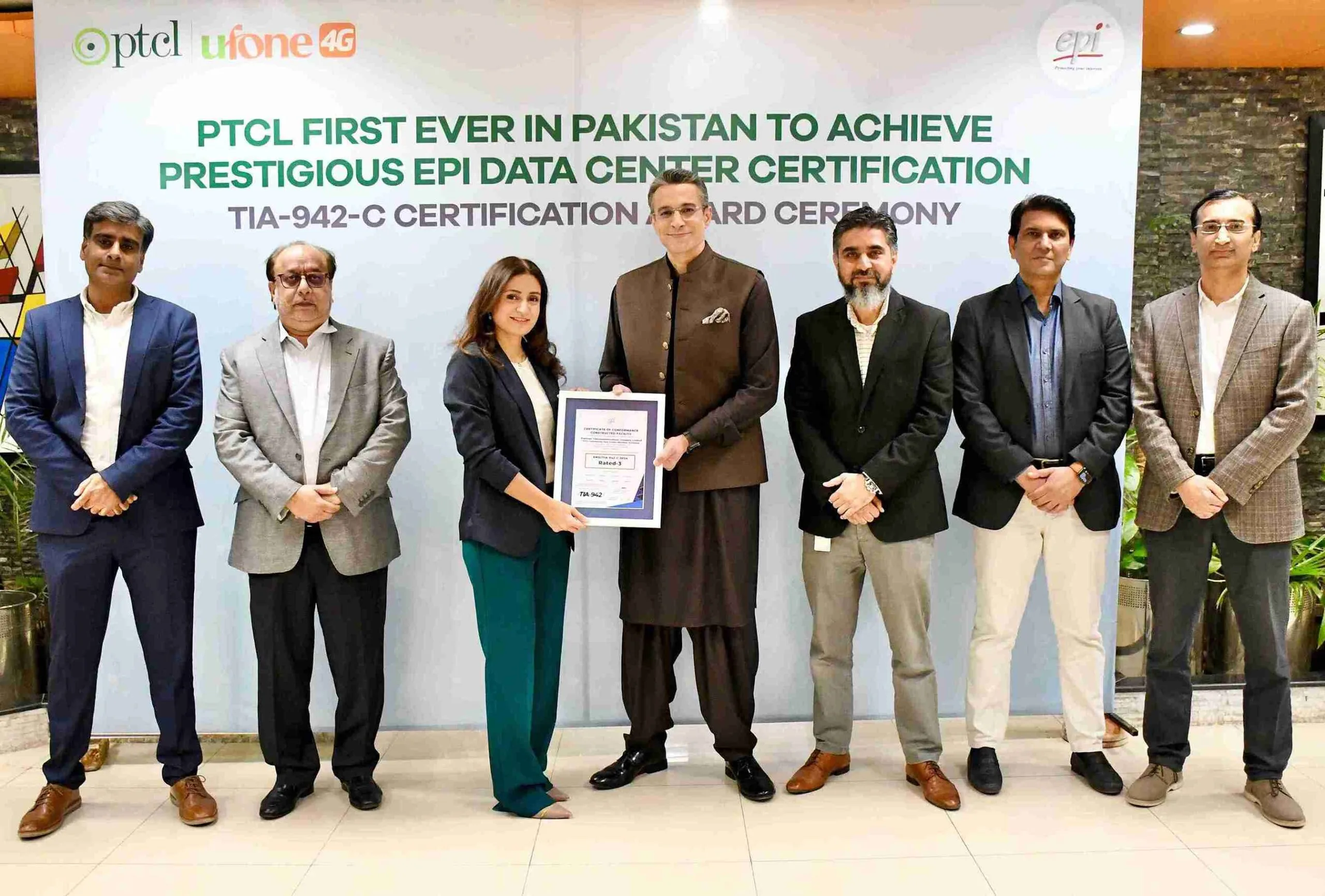 PTCL first ever in Pakistan to achieve prestigious EPI Data Center certification