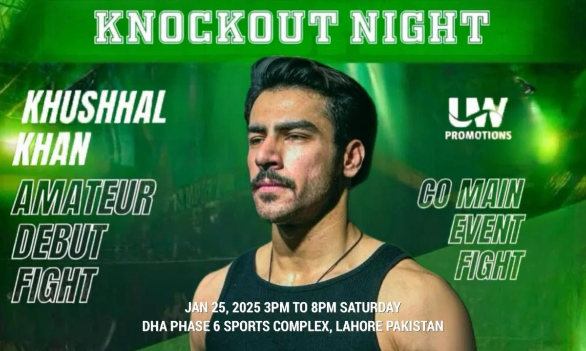 Khushhal Khan’s Big Boxing Debut at Knock Out Night on January 25th in Lahore