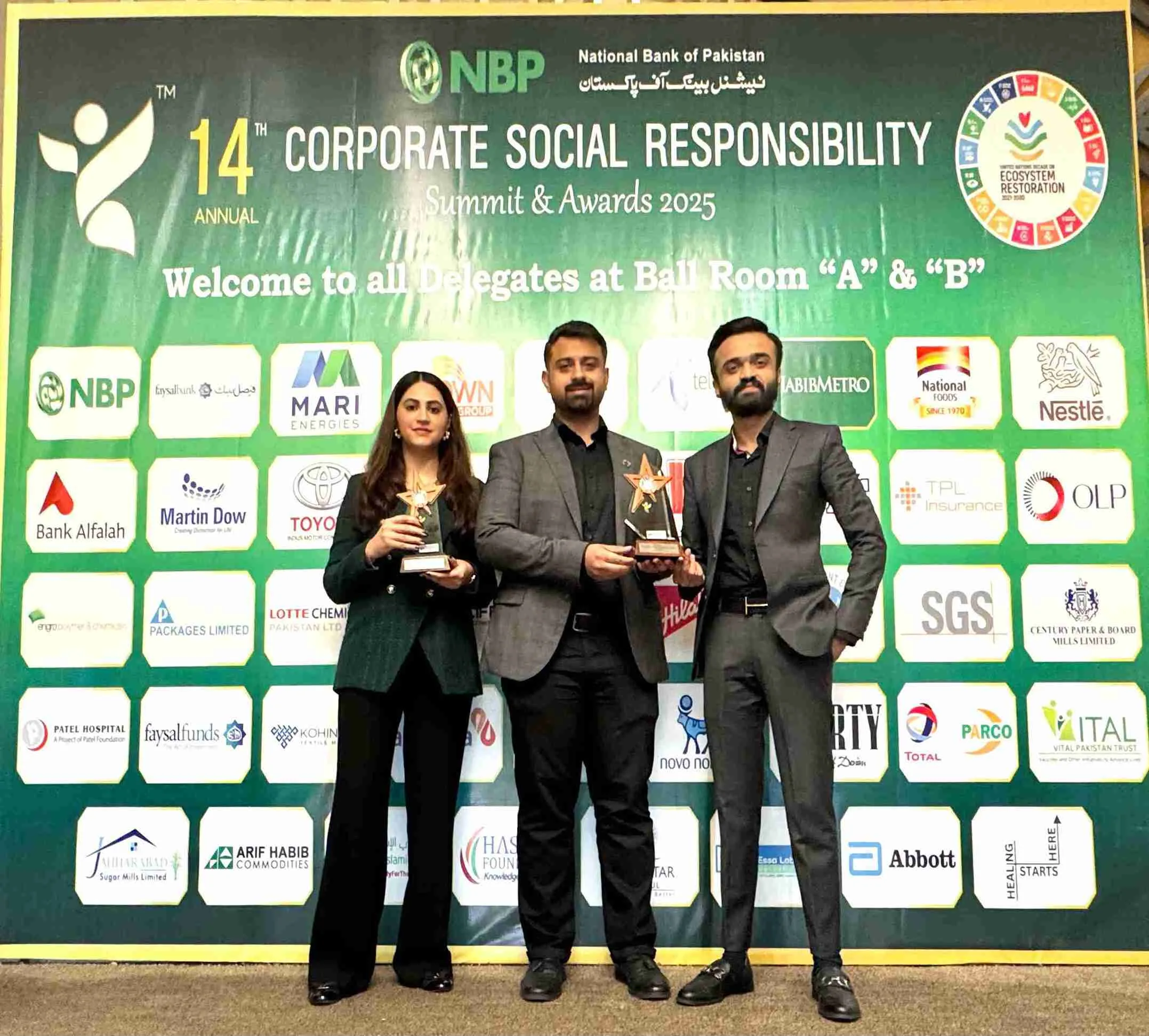 Fatima Fertilizer wins two prestigious awards at the 14th Annual Corporate Social Responsibility Awards