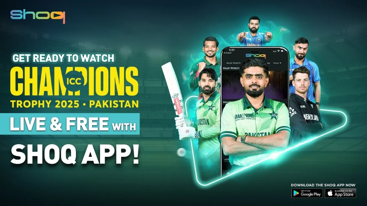 PTCL SHOQ presents free streaming of ICC Champions Trophy 2025