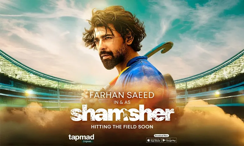 First Look Unveiled: Farhan Saeed in Upcoming tapmad Original ‘Shamsher’, to air on tapmad Entertainment