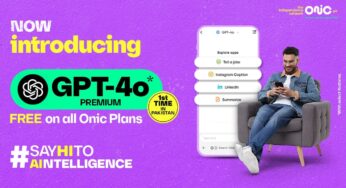 Onic Becomes First Digital Telecom Brand in Pakistan to Offer GPT 4o Premium Free to All Customers