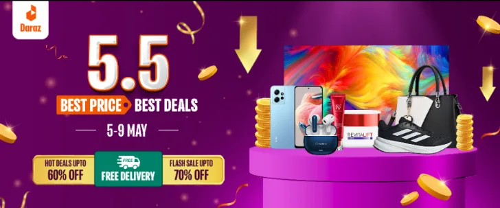 Deals worth gold await shoppers at Daraz Pakistan’s spectacular 5.5 Best Price Sale