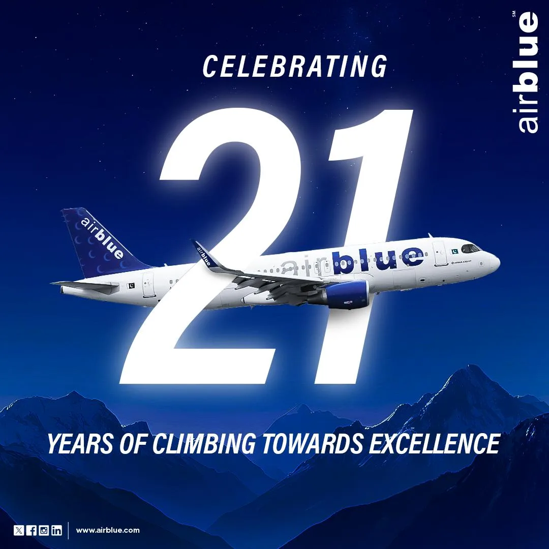 Airblue Marks 21 Years of Service with Over 2 Million Passengers and Fleet Advancements