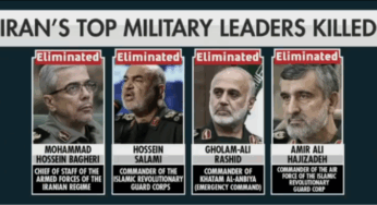 Israeli Strikes Kill Top Iranian Generals, Politician, and Nuclear Scientists in Major Blow to Tehran