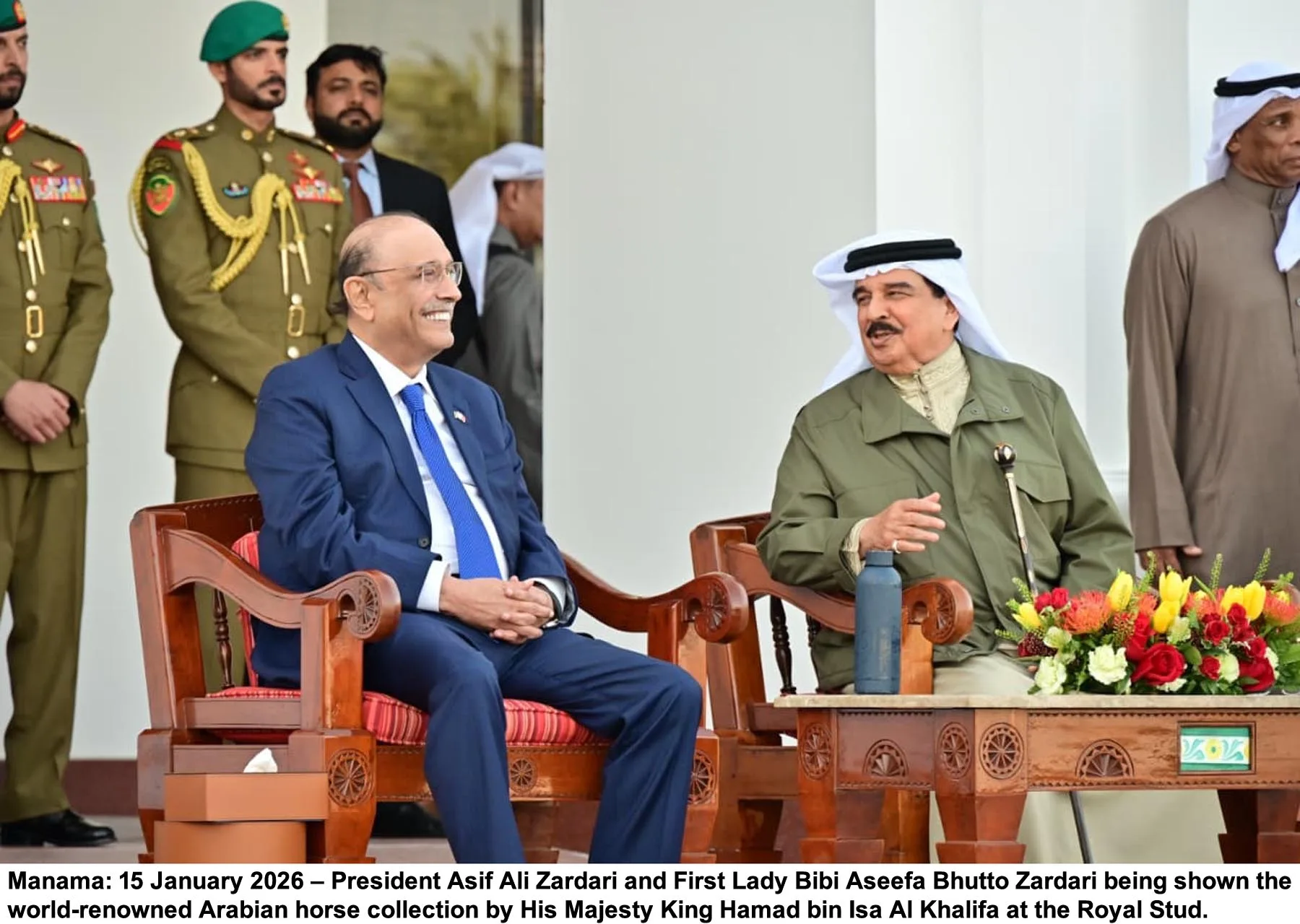 Bahrain’s King Hosts Luncheon in Honour of President Zardari