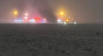 Private Jet Crashes at Bangor Airport, Eight Passengers Missing and Unknown