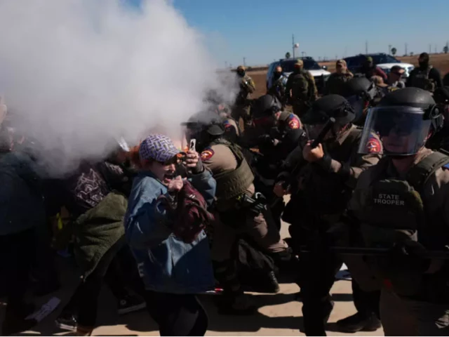 Tear Gas Used to Disperse Protesters Demanding Release for Detained 5-Year-Old