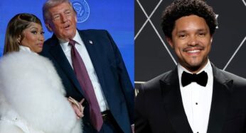 Trevor Noah Cracking Up Audience with Trump and Minaj Jokes at Grammy Awards