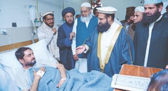 Clerics from all schools visit mosque blast site