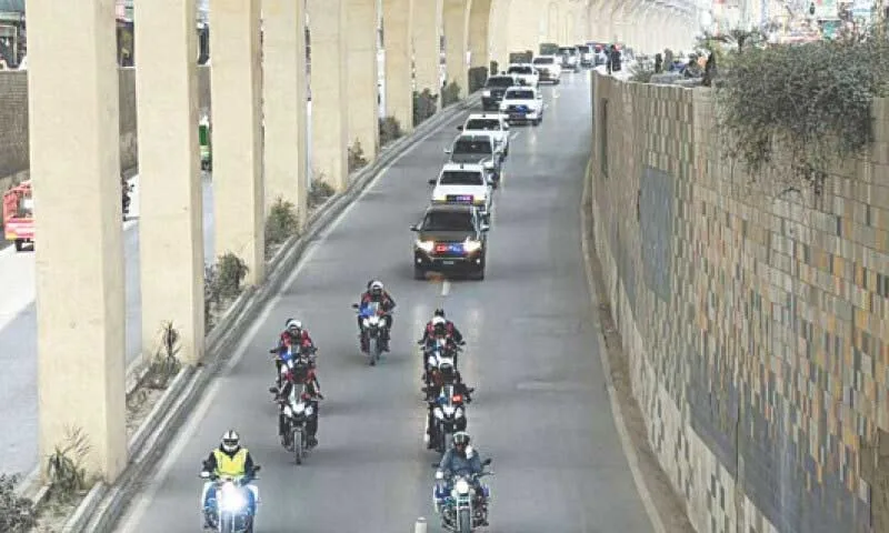 Rawalpindi Police Conduct Flag March Amid Security Concerns