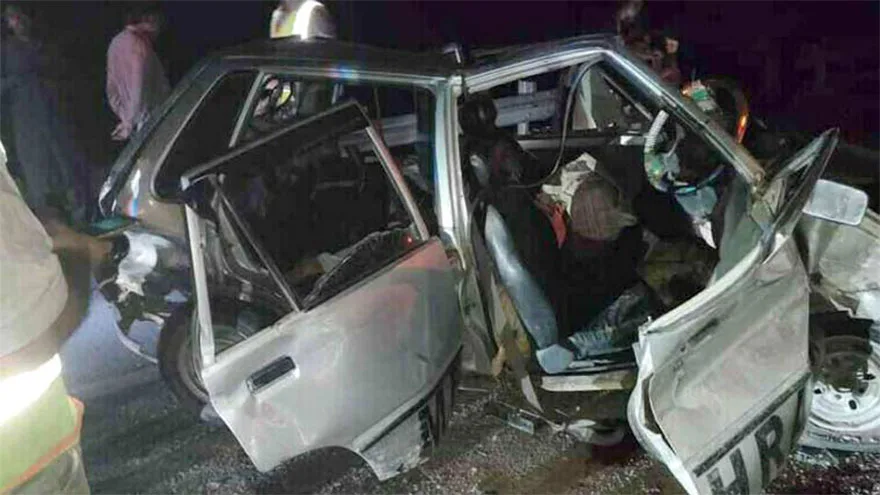 Two dead, two injured in car crash near Pindi Bhattian