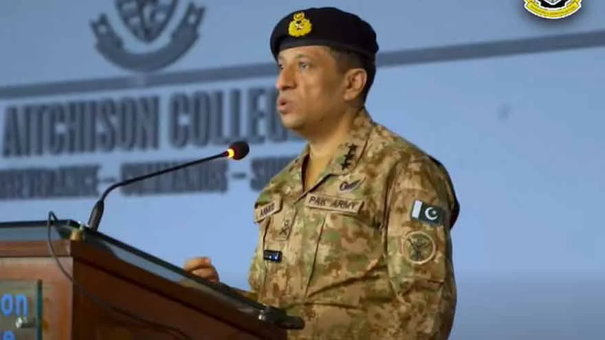 DG ISPR interacts with Aitchison College students and faculty