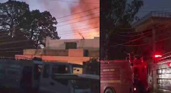 Warehouse Fire in Lahore Under Rescue Operation