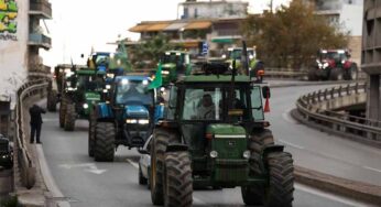 Greek farmers drive tractors in Athens protest high production costs