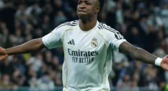 Vinicius Junior scores brace as Real Madrid top La Liga, beat Sociedad