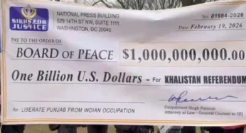Sikhs For Justice pledges $1bn to Trump’s Board of Peace for Punjab referendum