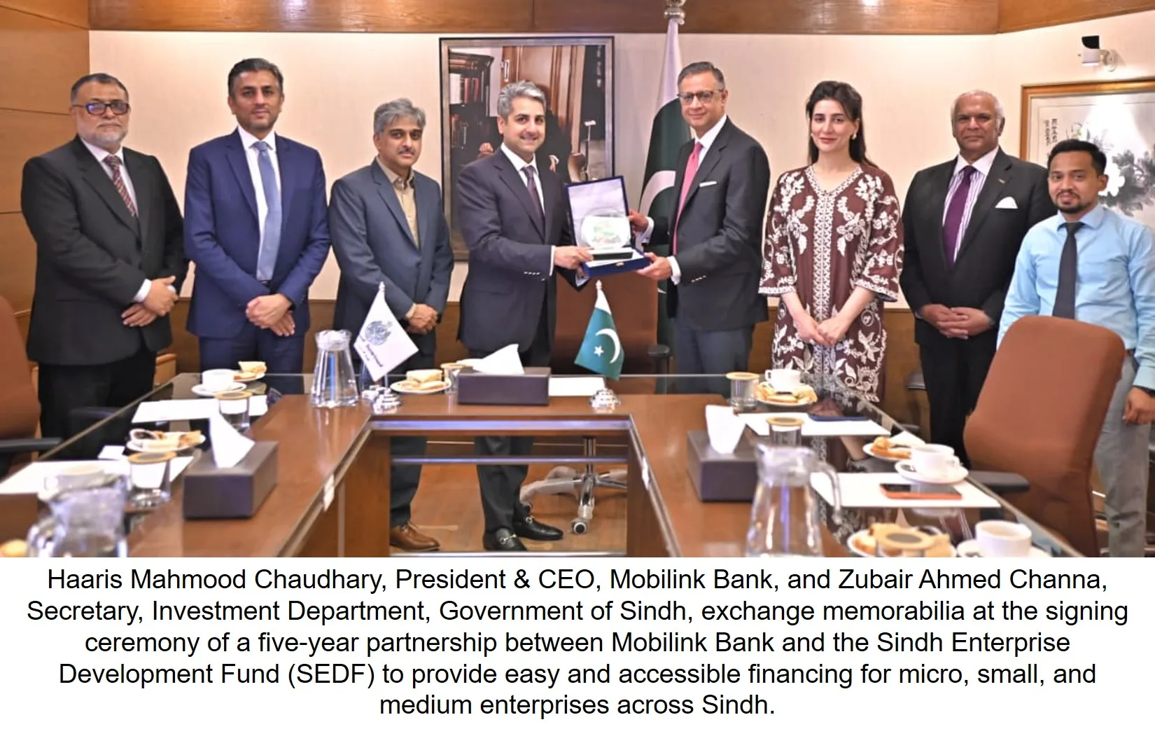 Mobilink Bank and SEDF Form Partnership to Support MSME Financing