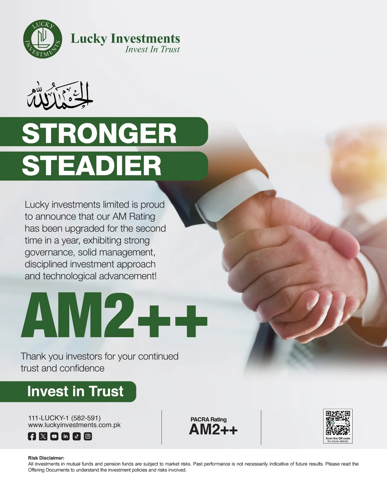 Lucky Investments achieves Asset Manager Rating upgrade twice in a year