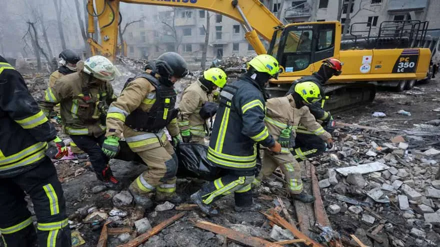 Russia Strikes Ukraine with Drones and Missiles, Killing at Least 10 in Kharkiv