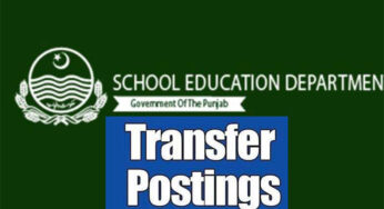 Punjab Schools Department Makes Large-Scale Officer Transfers