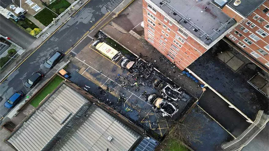 London’s Jewish Community Ambulances Burned, Suspected Hate Crime Sparks Investigation