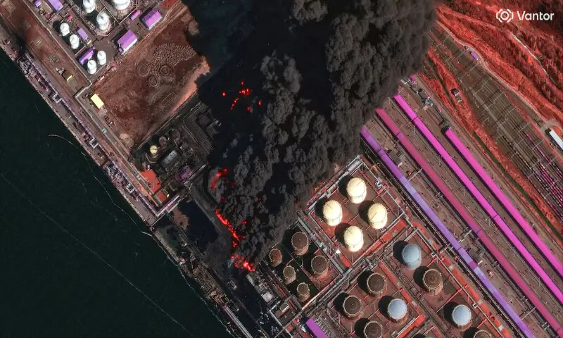 Ukrainian Drones Target Ust-Luga Port, Oil Terminal Hit