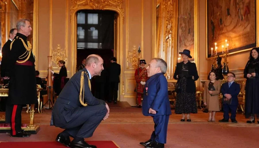 Prince William Honours Warwick Davis with OBE for Drama & Charity Services