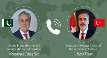 Dar & Fidan Discuss Regional Stability, Strengthen Pakistan-Türkiye Ties