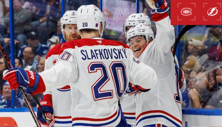 Canadiens Extend Winning Streak vs Lightning with Caufield & Slavko Highlights