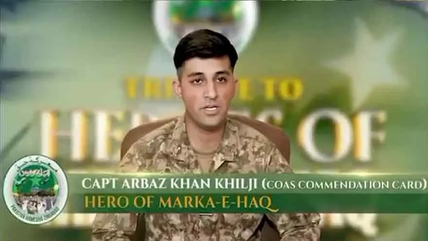 Pakistani Soldier Capt Arbaz Khan Honored for Marka-e-Haq Valor, Receives COAS Commendation
