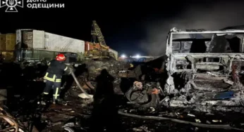 Russian Drone Attack Damages Port Infrastructure in Ukraine’s Odessa Region, Wounding Two
