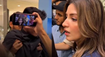 Ali Raza Protects Kinza Hashmi Amid Fan Encounter in Karachi Mall Appearance
