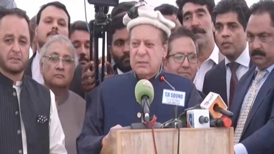 Nawaz Sharif Promises Development Push in GB Post-Election Victory