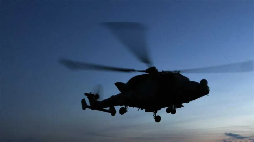 Royal Navy Helicopter Crashes in Devon, Southwest England