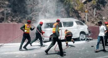 Four Tourists Killed in Fire on Murree Expressway