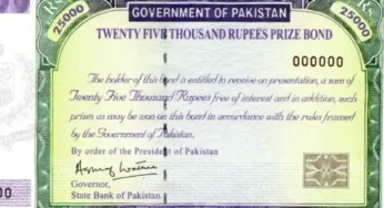 Rs25,000 Prize Bond Draw Results: Peshawar June 10 Draws Announced